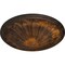 Ekena Millwork Brontes Ceiling Medallion (Fits Canopies up to 3 5/8"), Hand-Painted Rust, 25 1/2"OD x 5 1/2"P CM25BRRUS - alternate 4